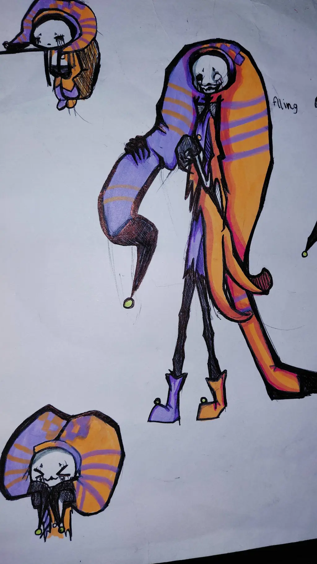 ai character: flling (fl ing) background