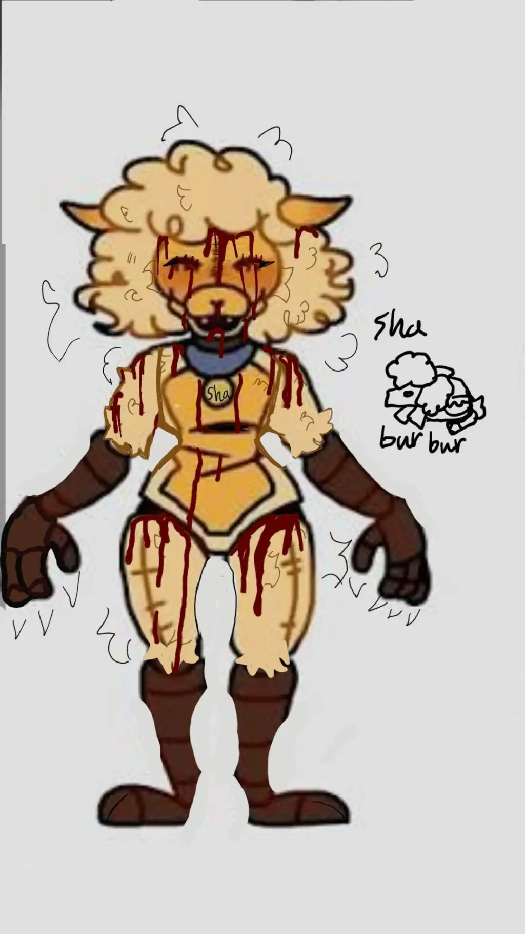 ai character: sha the sheep(twf) background