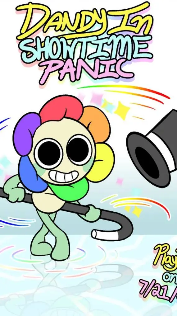 ai character: Dandy's World TV 2 background