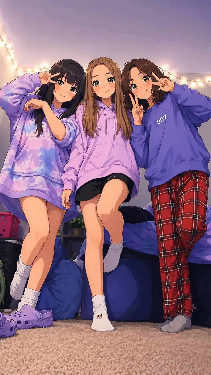 ai character: ☆BESTIES♡ background