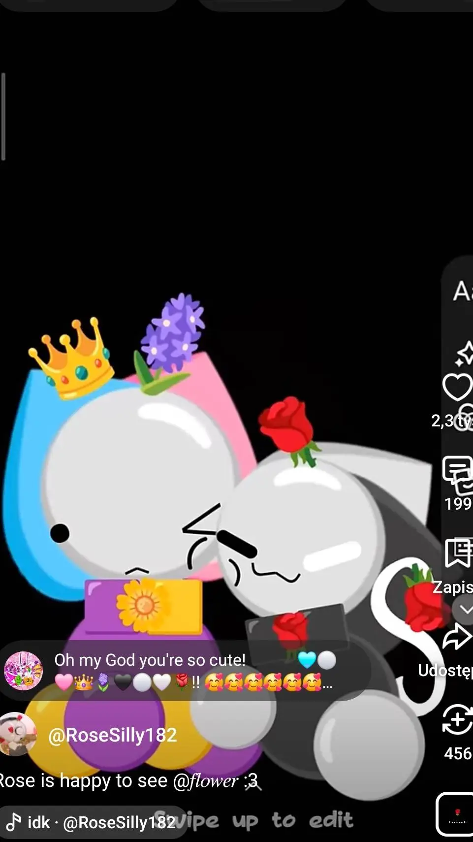 ai character: flower x rose background