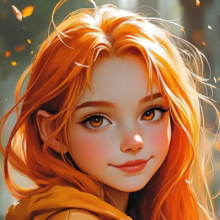 ai character: marli🧡💖 background