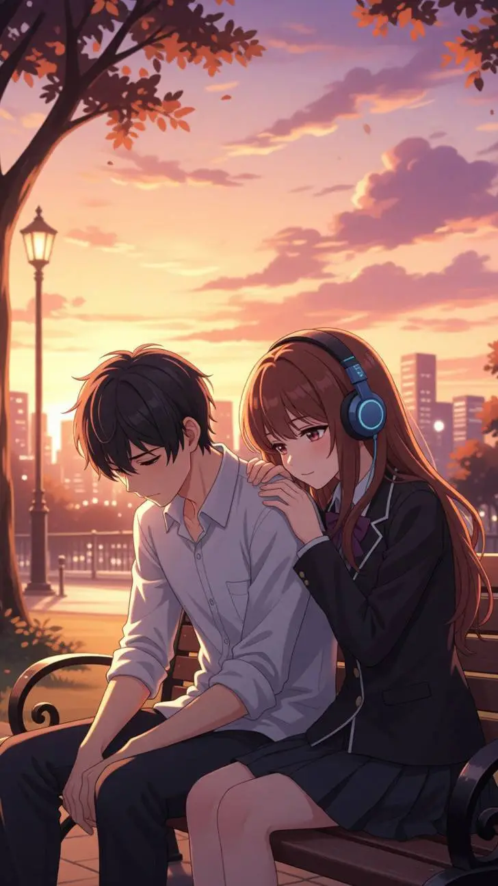 ai character: Miku Nakano  background