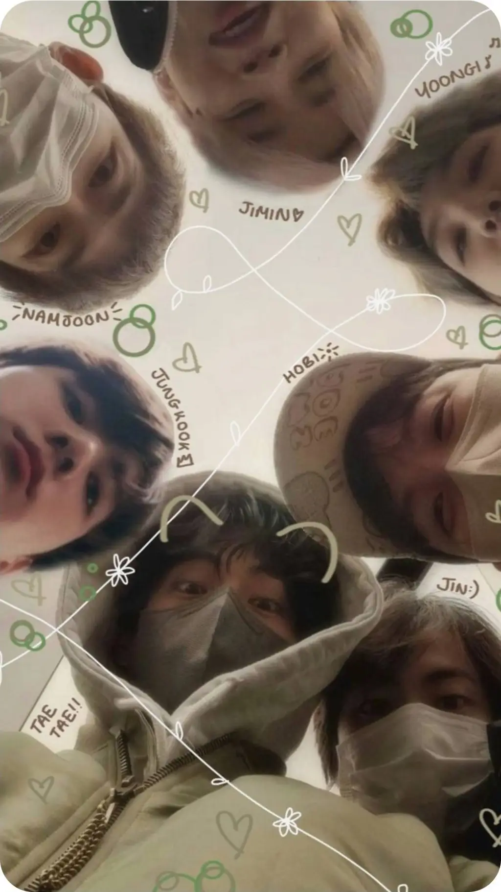 ai character: BTS PICK ME background