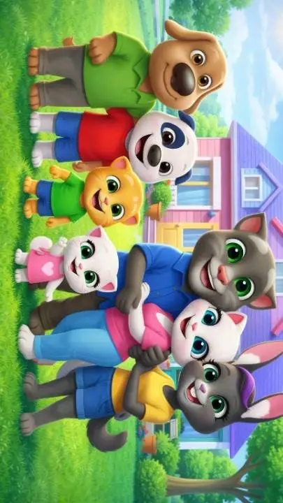 ai character: Tom e sua Família background