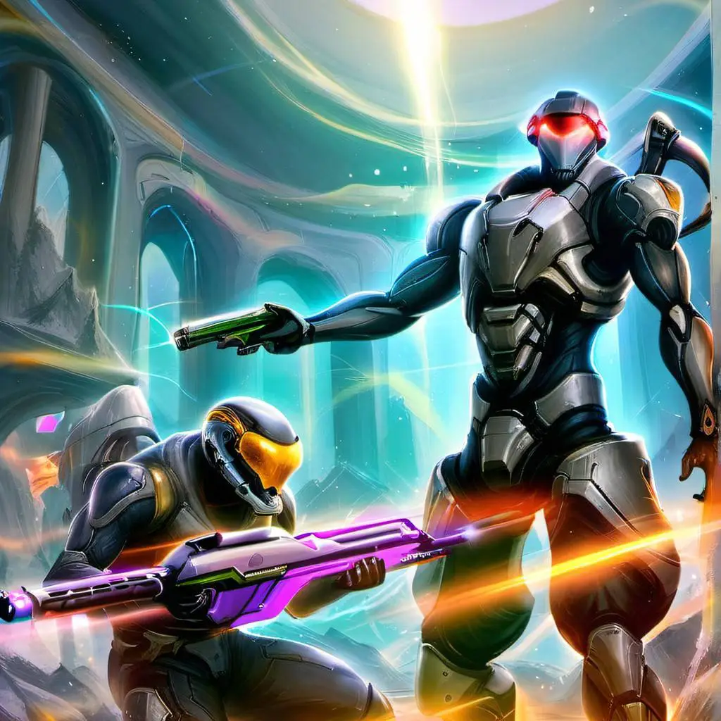 ai character: Lazertag background