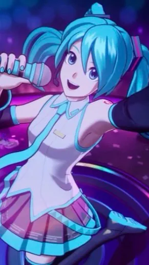 ai character: Freaky Miku background