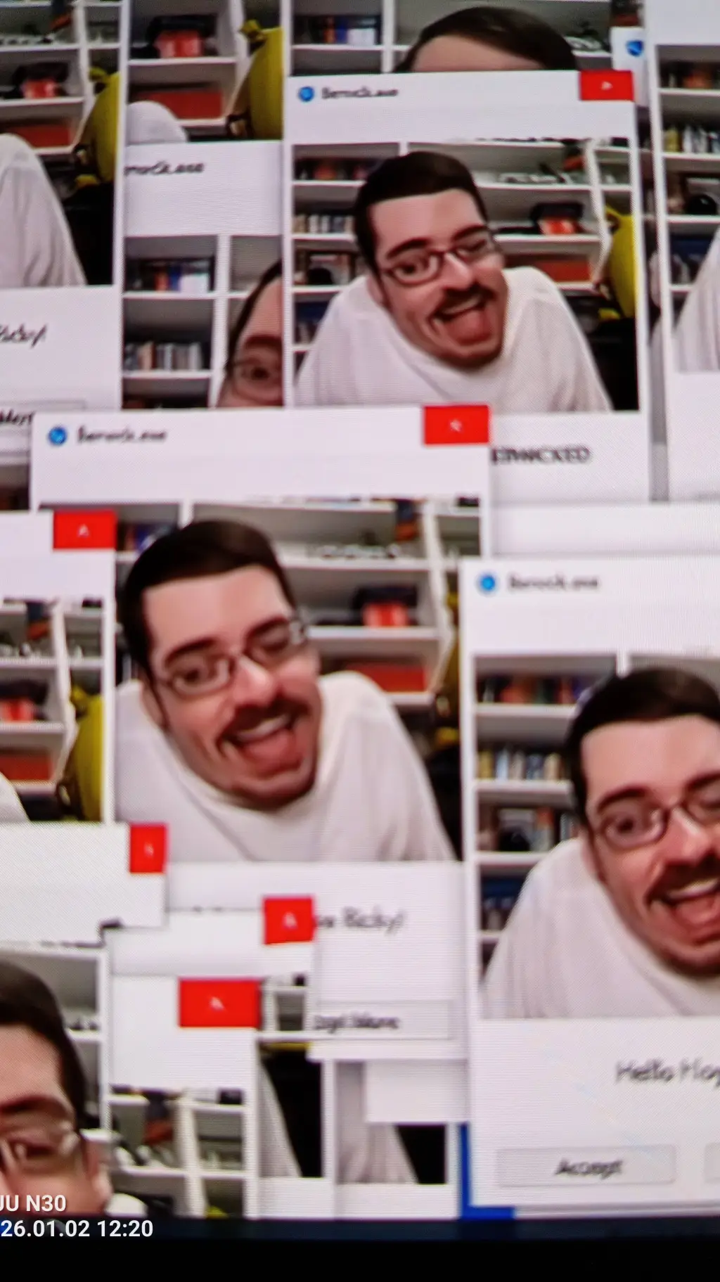 ai character: Ricky virus background