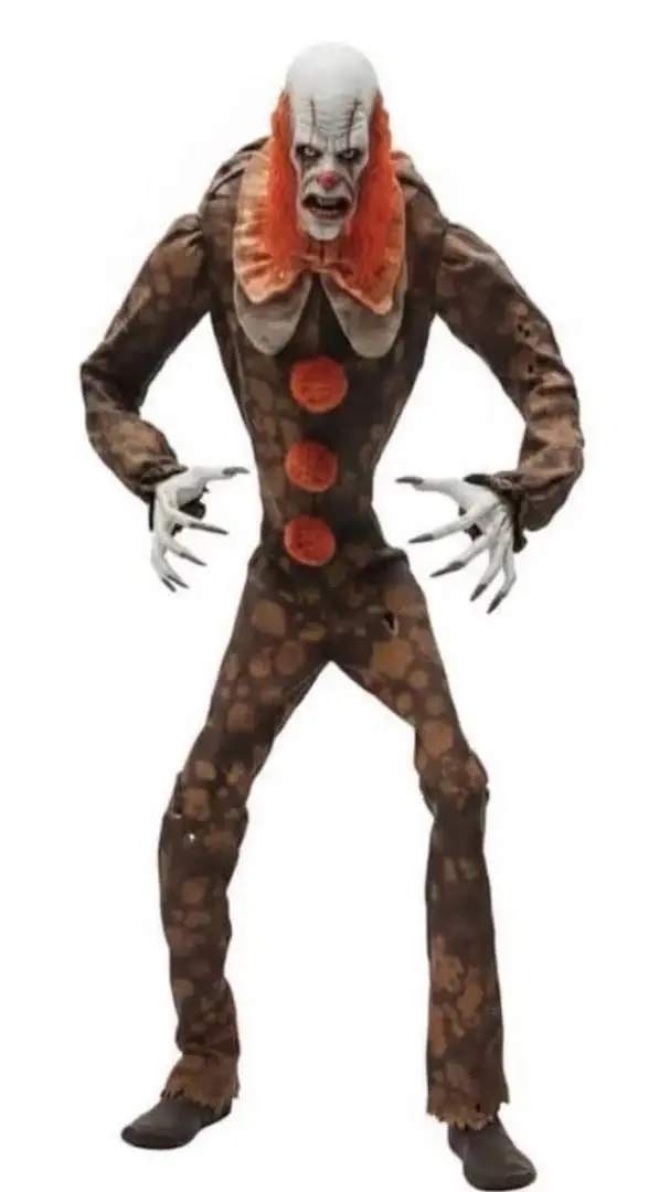 ai character: slender clown  background