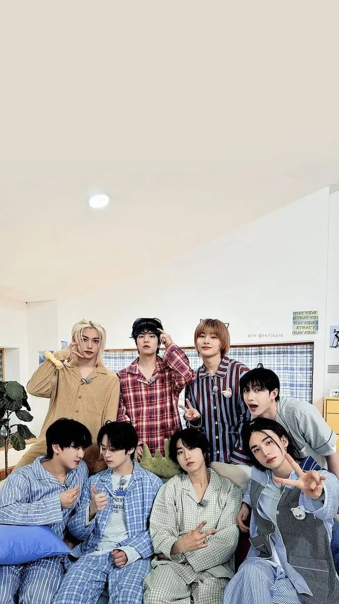 ai character: skz xmas sleepover background