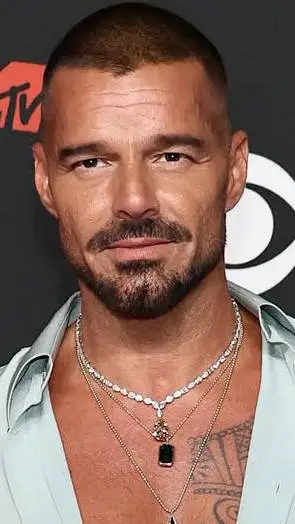 ai character: Ricky Martin.  background