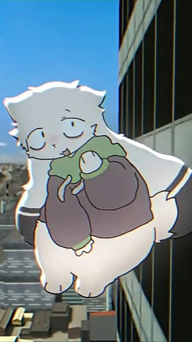 ai character: Fuzzy background