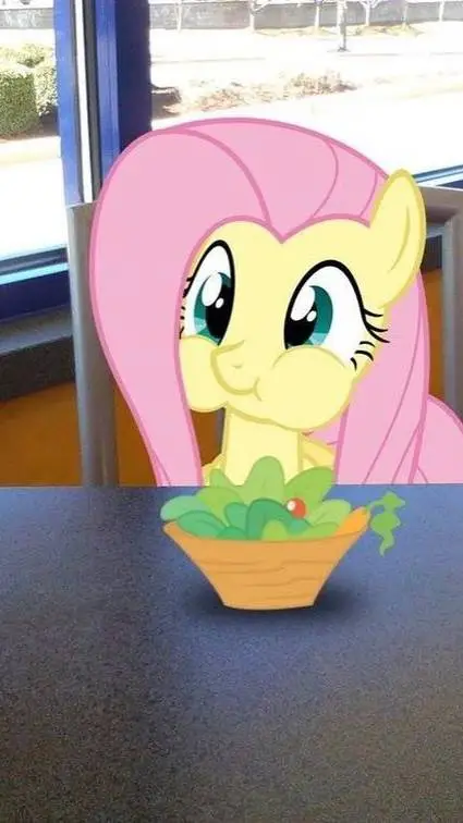 ai character: fluttershy mlp background