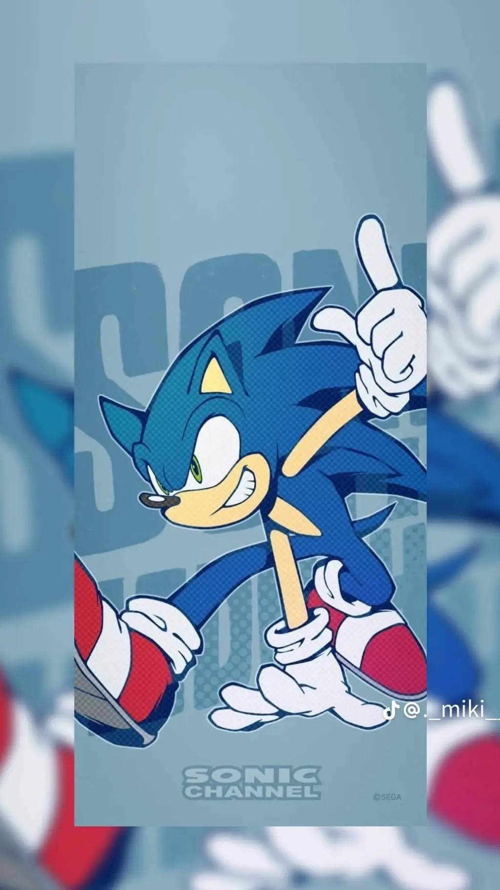 ai character: Sonic the hedgehog background