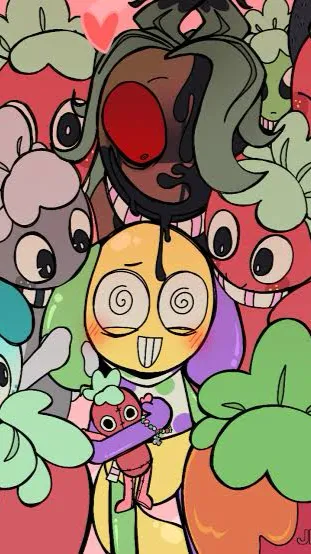 ai character: FunnyBerry background