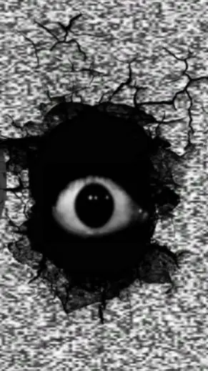 ai character: The eye horror background