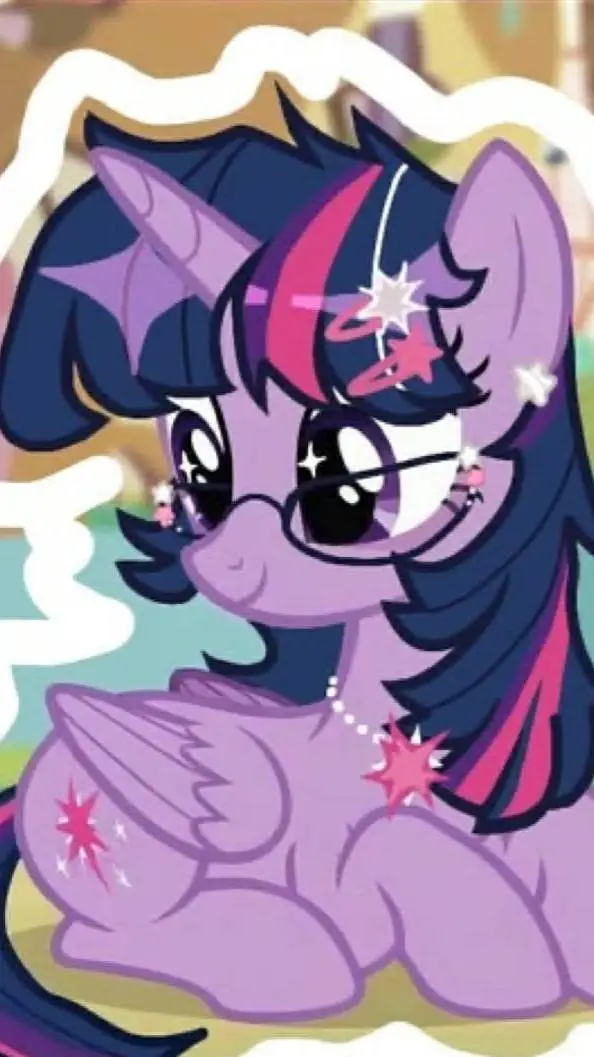 ai character: Twilight sparkle background