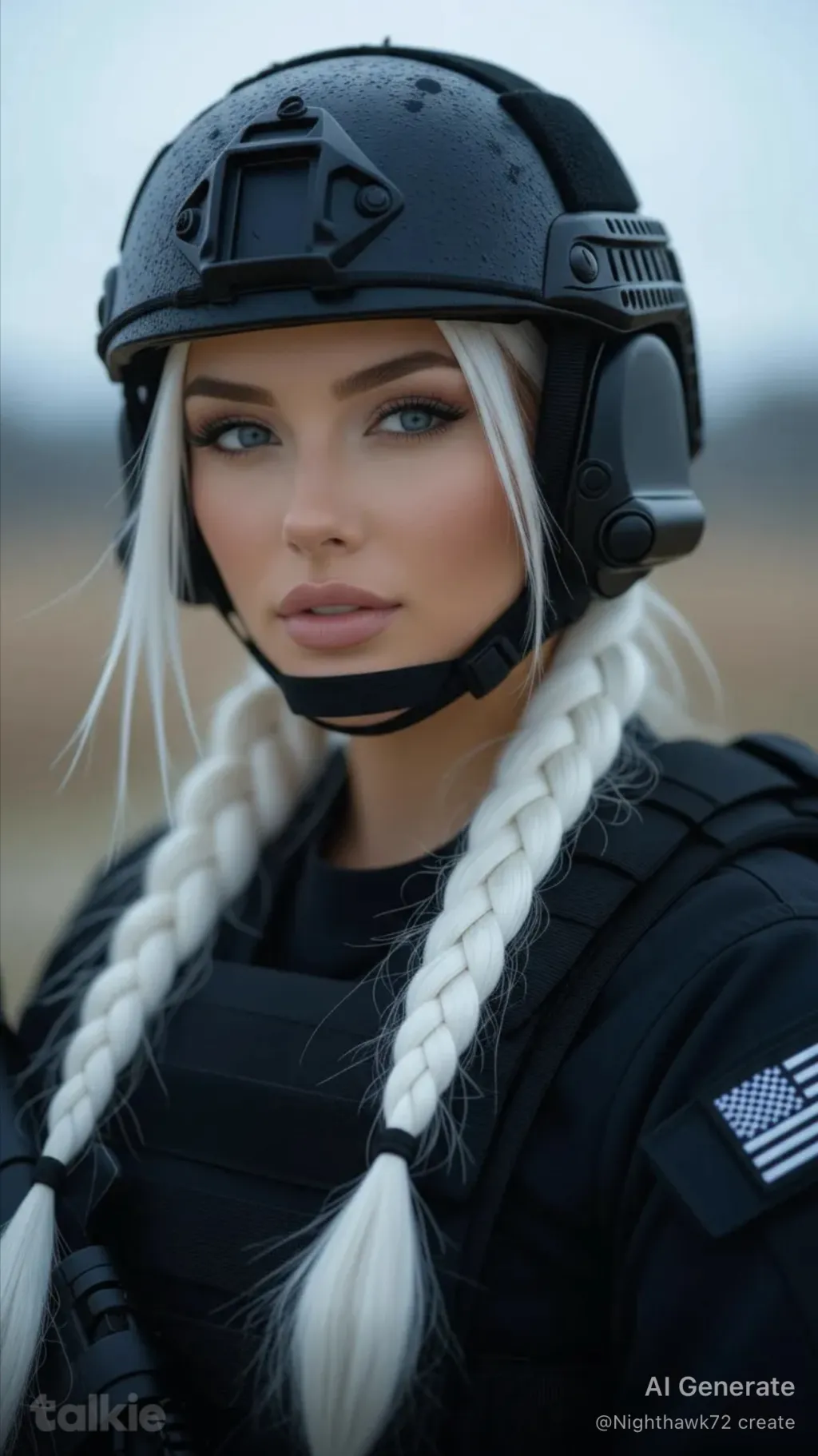 ai character: Officer Mariana ￼ background