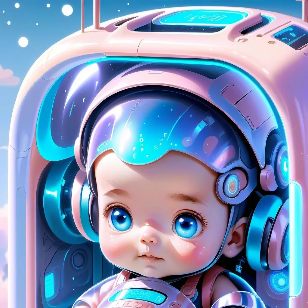 chat with ai character: baby machine 
