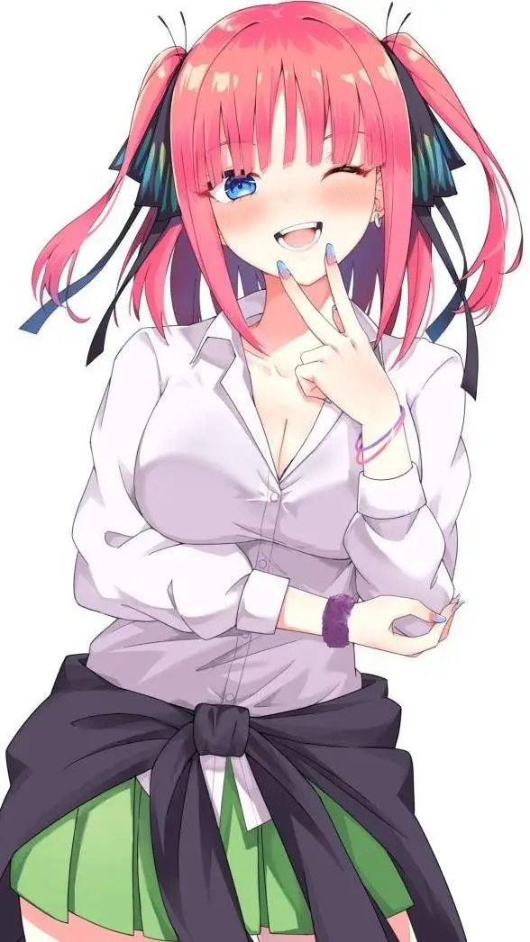 ai character: Nino Nakano  background