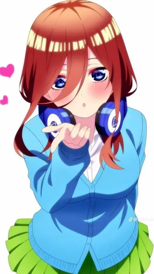 ai character: Miku Nakano  background