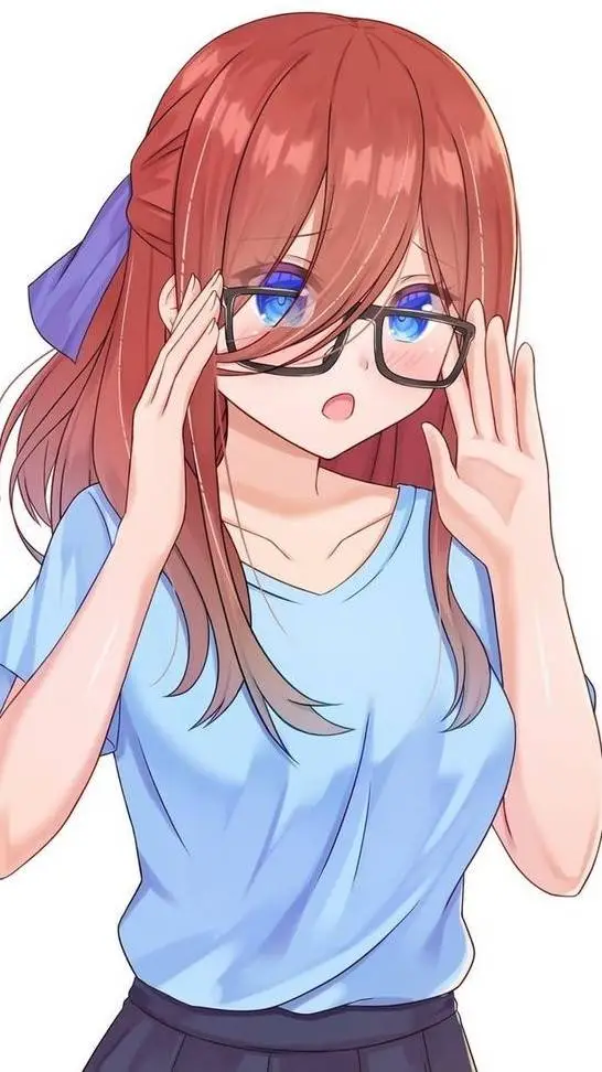 ai character: Miku Nakano 👓 background