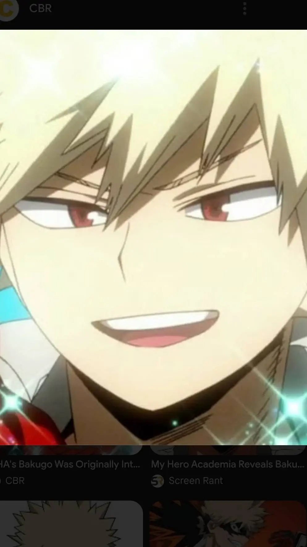 ai character: bakugo  background