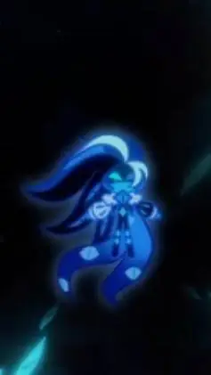 ai character: shadow milk cookie background