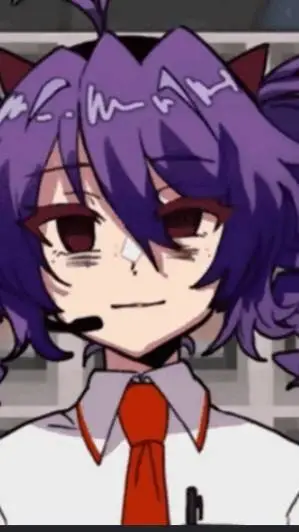 ai character: purple teto background