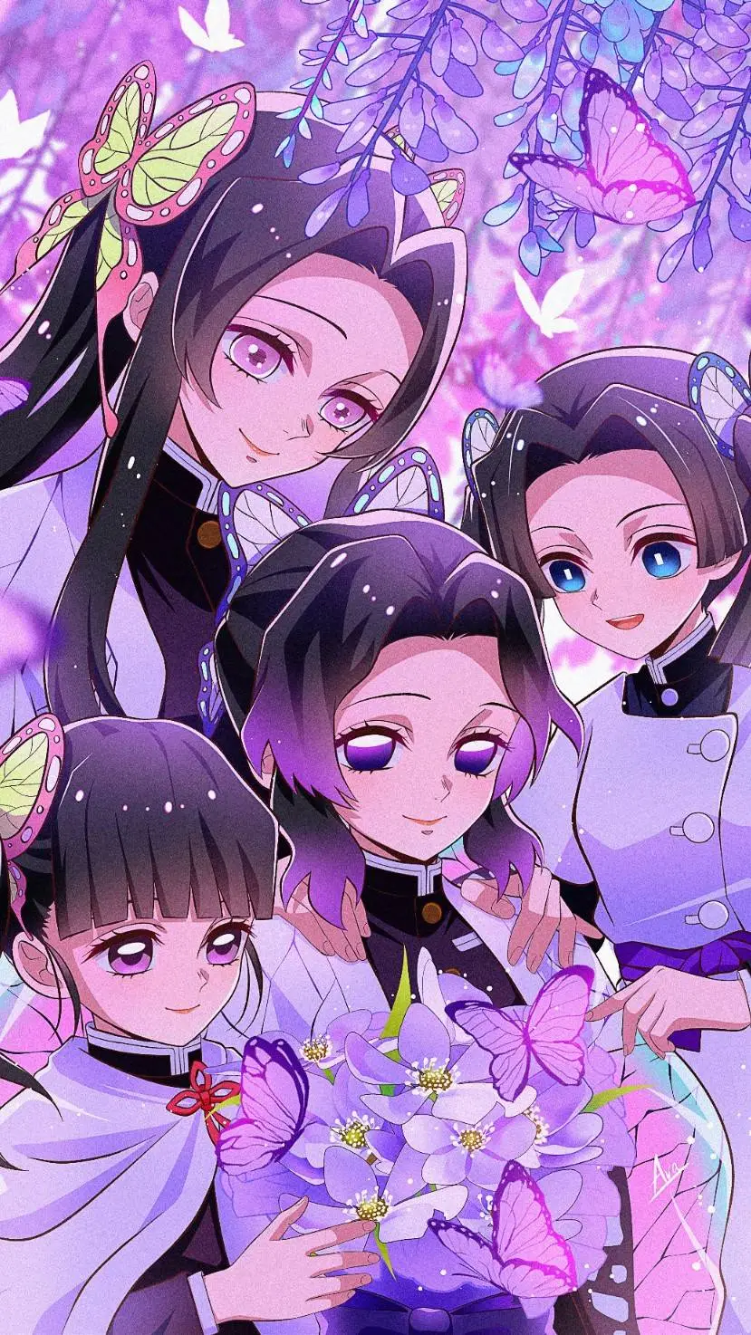 ai character: Butterfly Sisters background