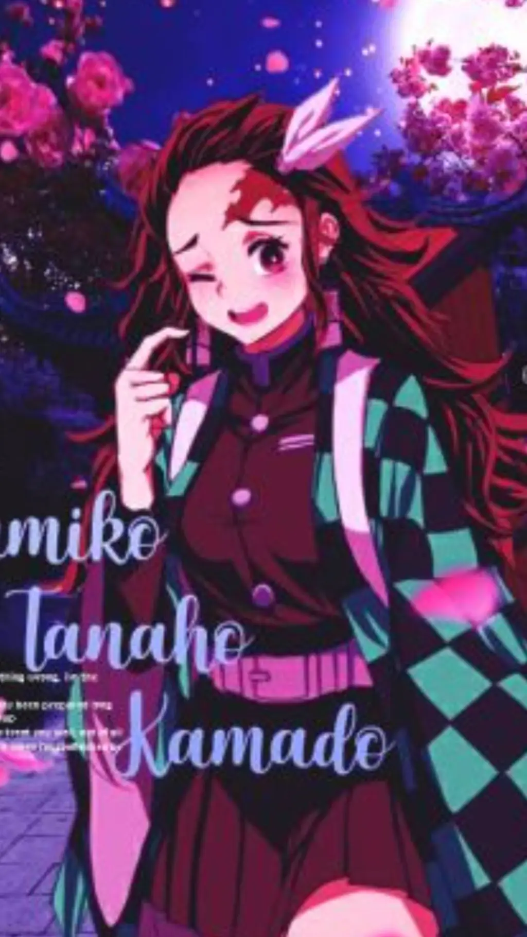 ai character: Tanjiro Komado background