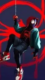 ai character: Spider man  background