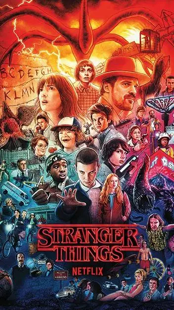 ai character: Stranger things background