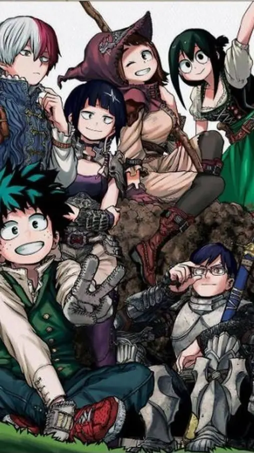 ai character: MHA chill day background