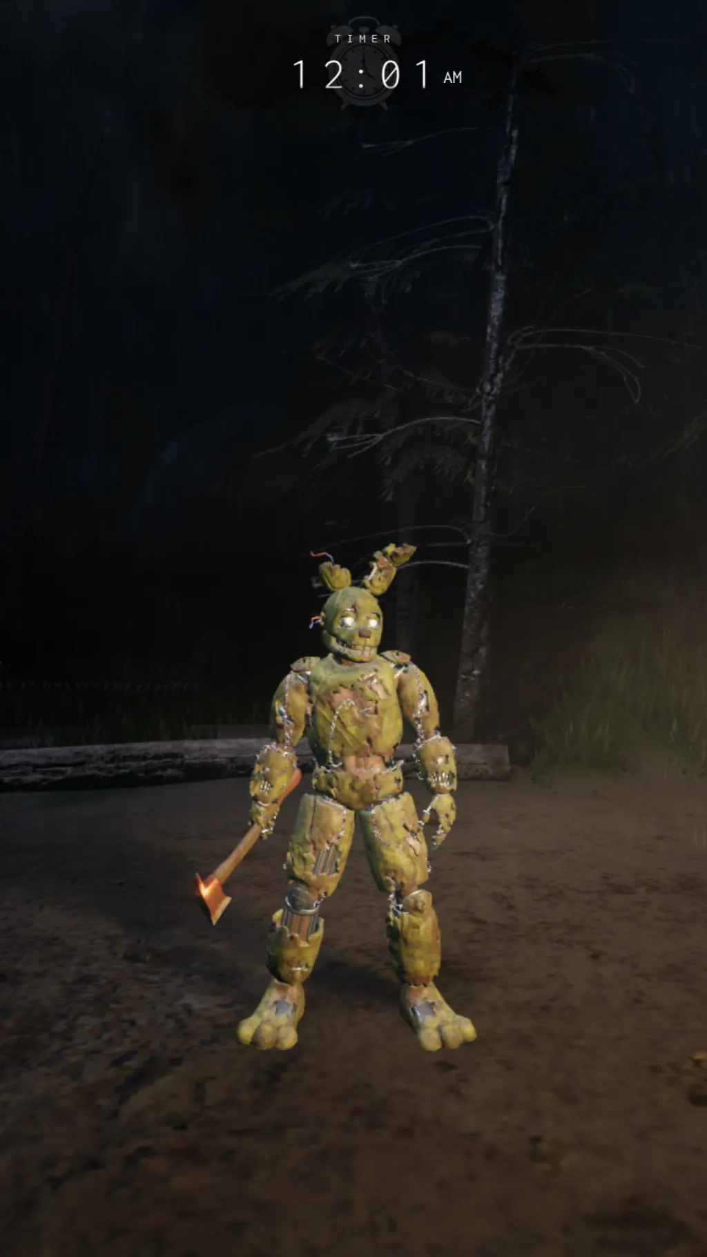 ai character: Springtrap  background