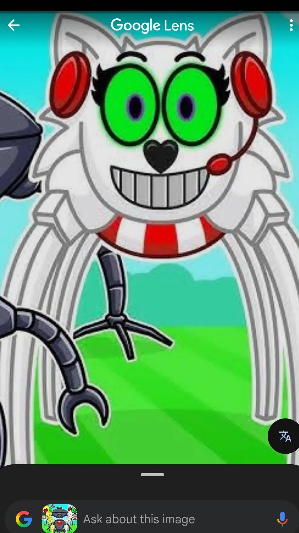 ai character: snowi omnidroid background