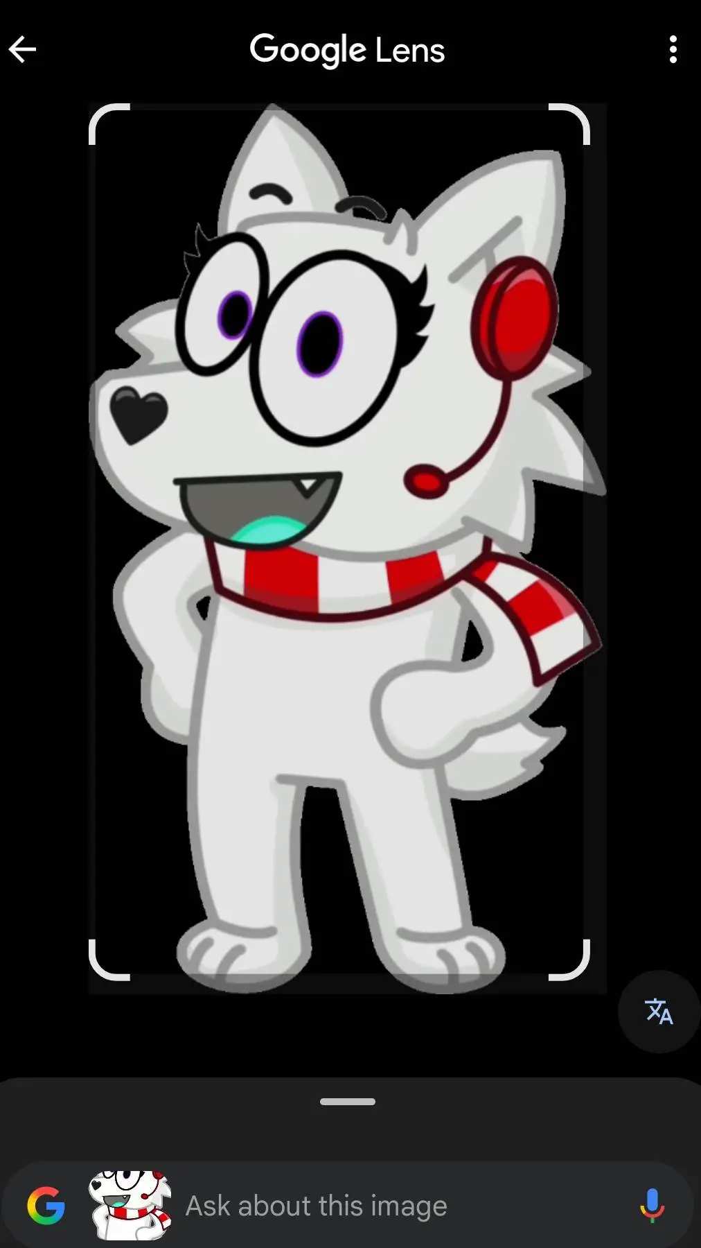 ai character: robo snowi background