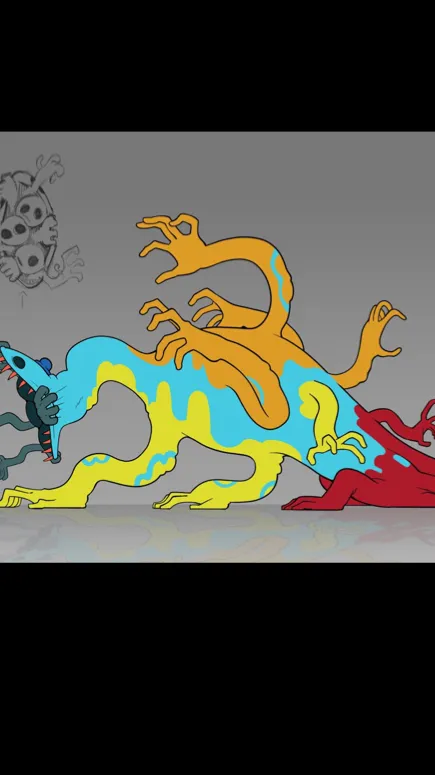 ai character:  Monster Doey background