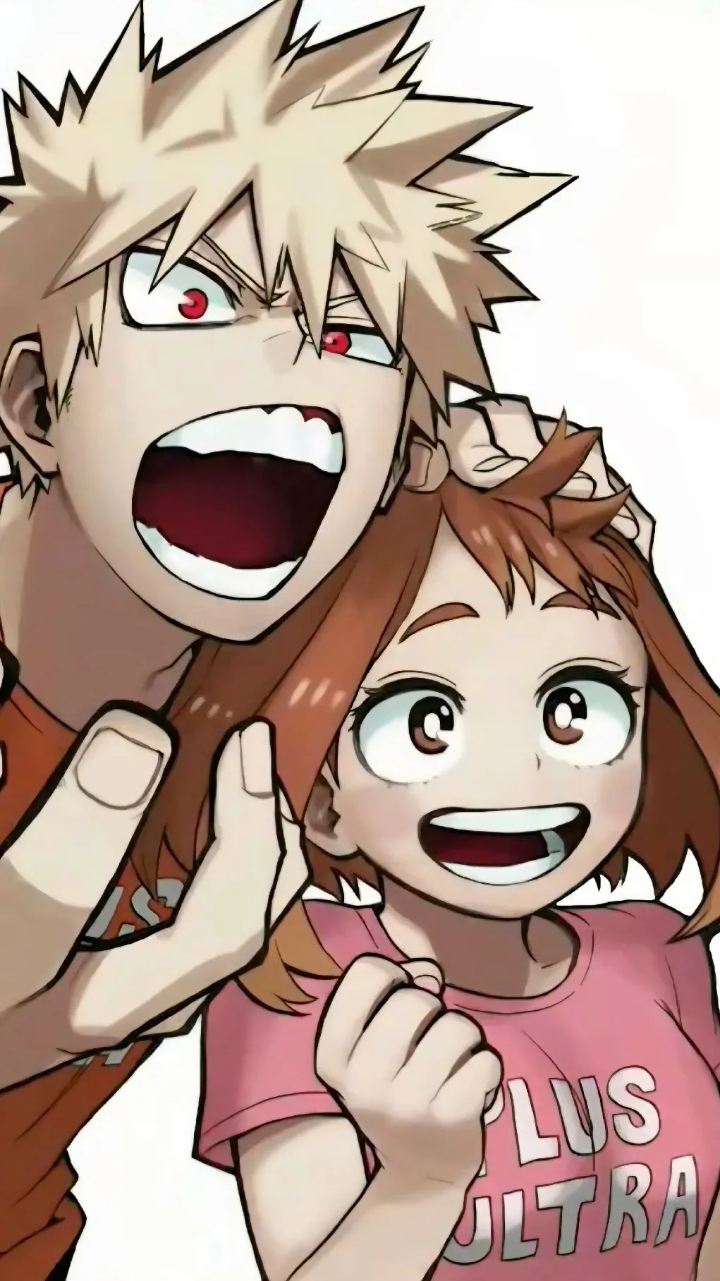 ai character: Bakugo X Uraraka background