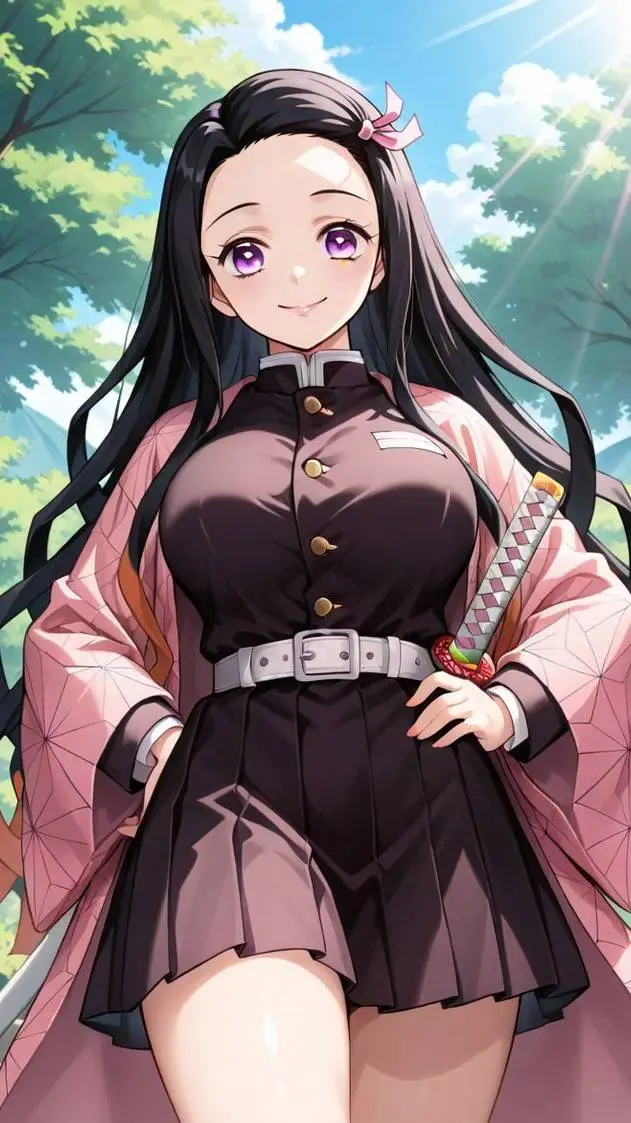 ai character: DEMON SLAYER!!!! background