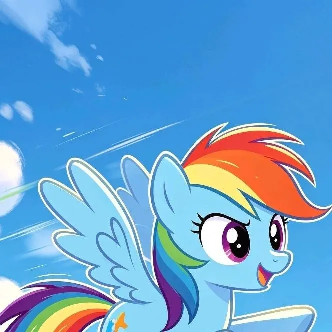 chat with ai character: rainbow dash 