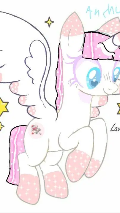 ai character: anchu sparkle background
