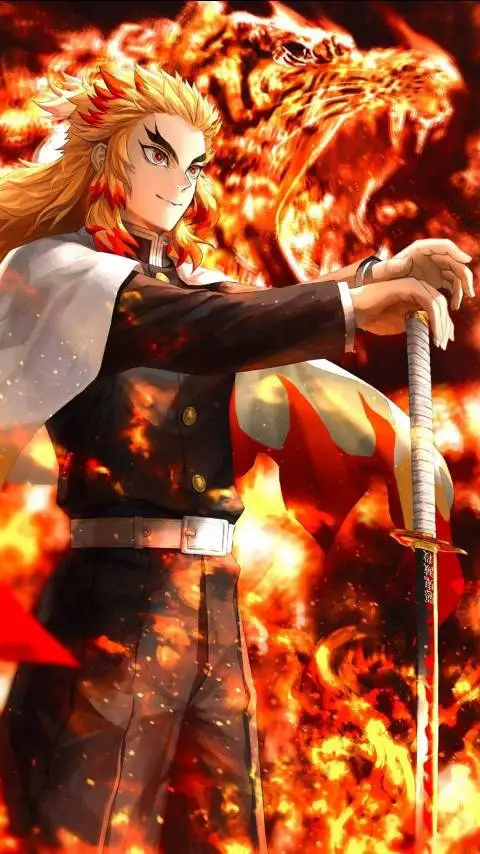 ai character: Rengoku Kyojuro background