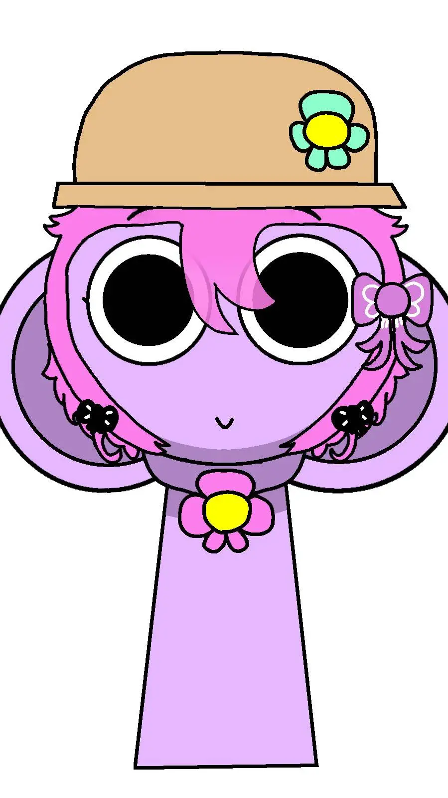 ai character: 👒Vindy🌸 background