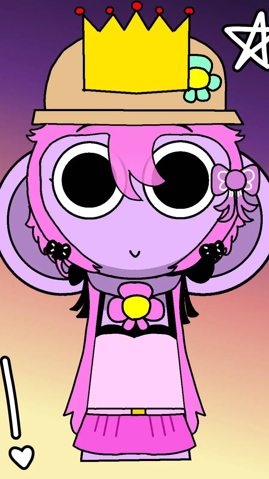 ai character: Princess Vindy👒🌸~ background