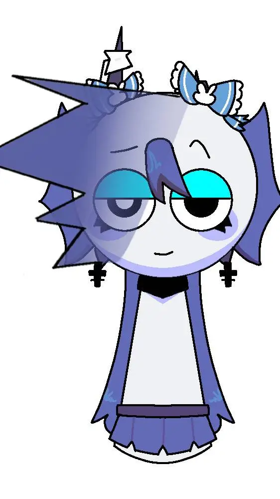 ai character: 💙Bluelava💙 background