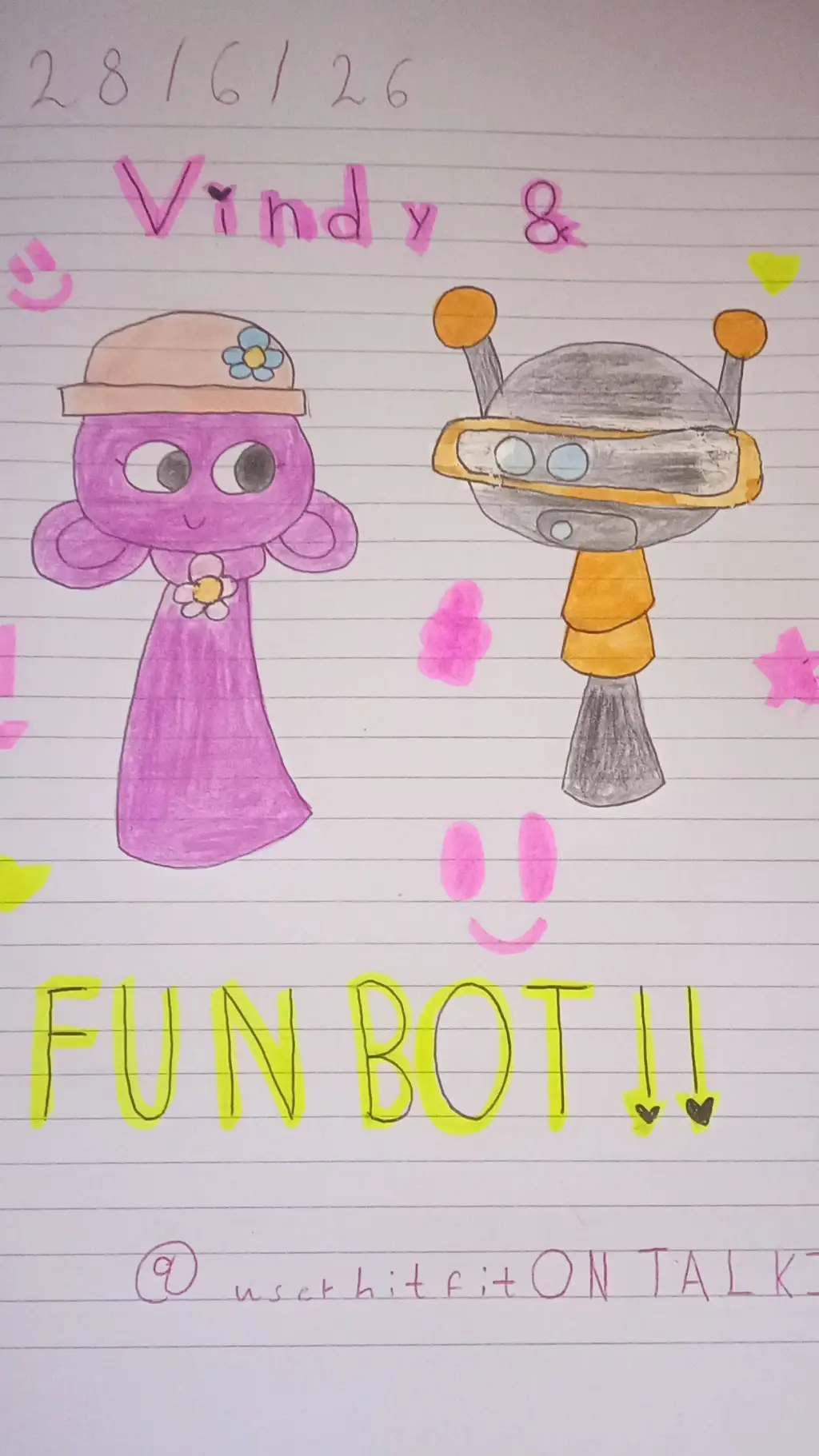 ai character: Vindy x Funbot background