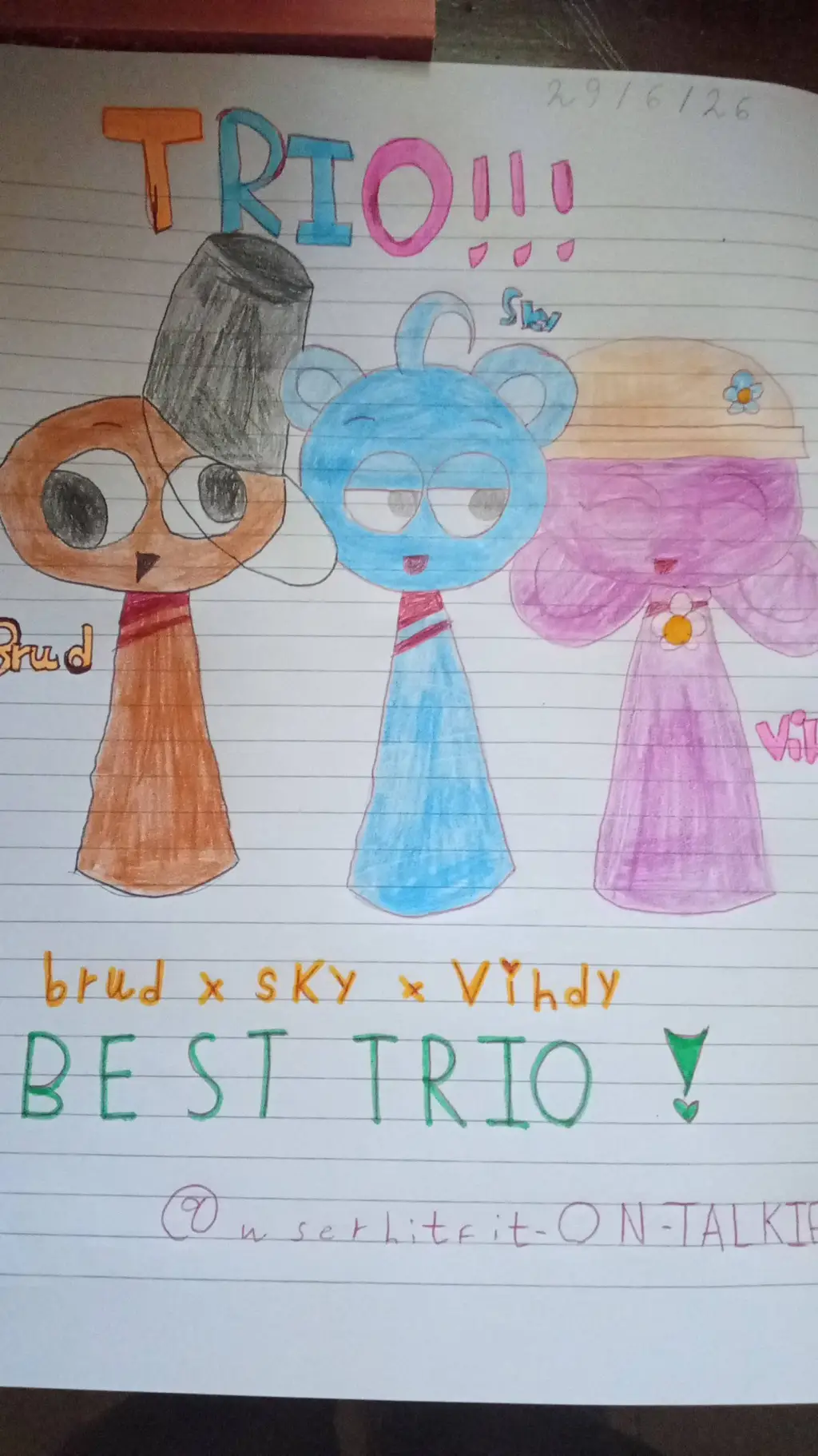 ai character: Brud x Sky x Vindy background