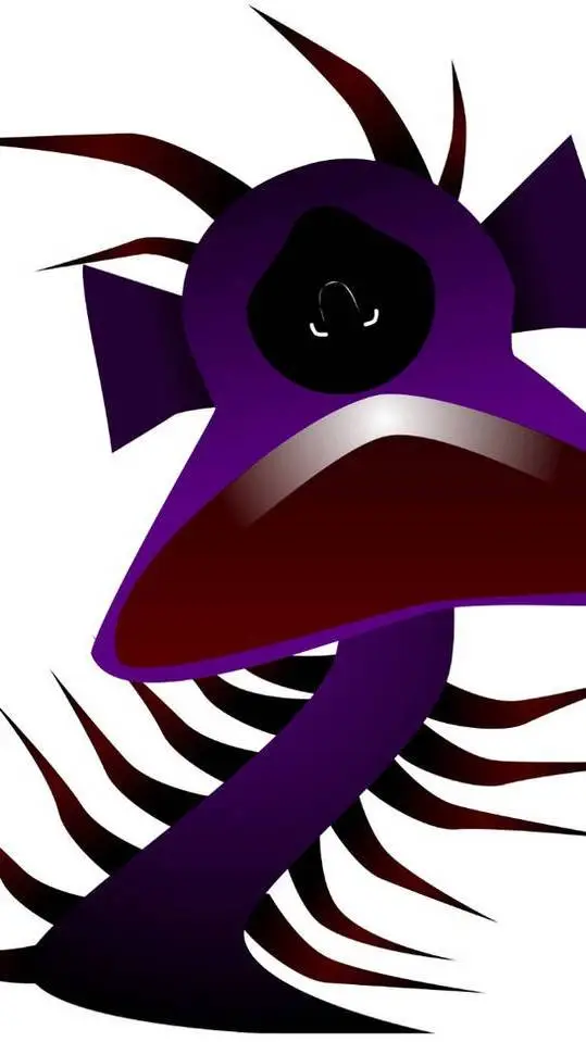 ai character: Durple scream cn background