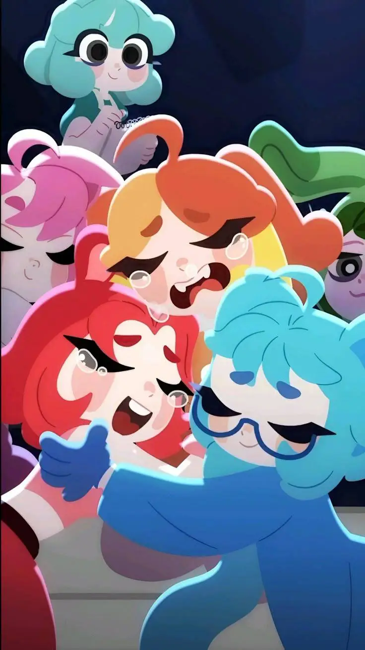 ai character: smiling critters 👧 background